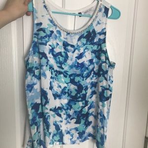 Jennifer Lopez beaded work tank